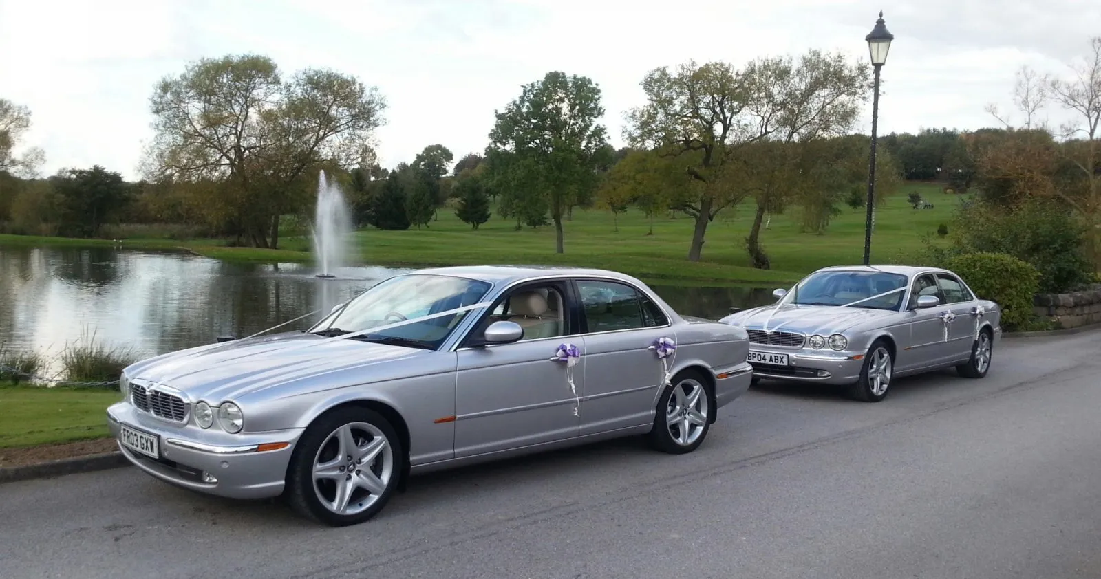 silver jaguar limousines wedding car hire
