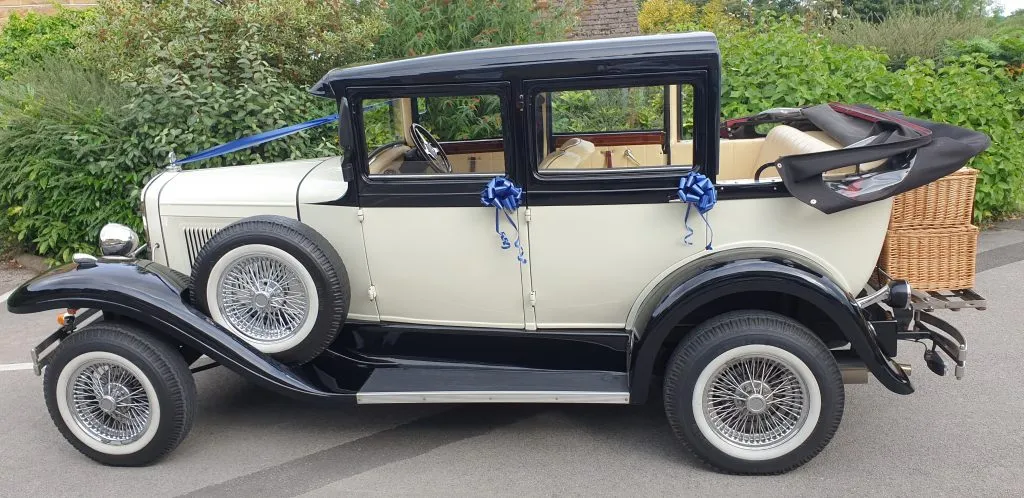 1930's Style Ford Model A wedding car hire chesterfield