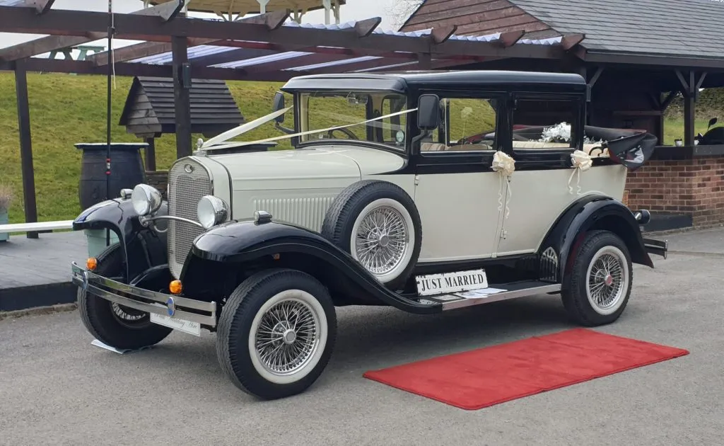 1930's Style Ford Model A wedding car hire chesterfield